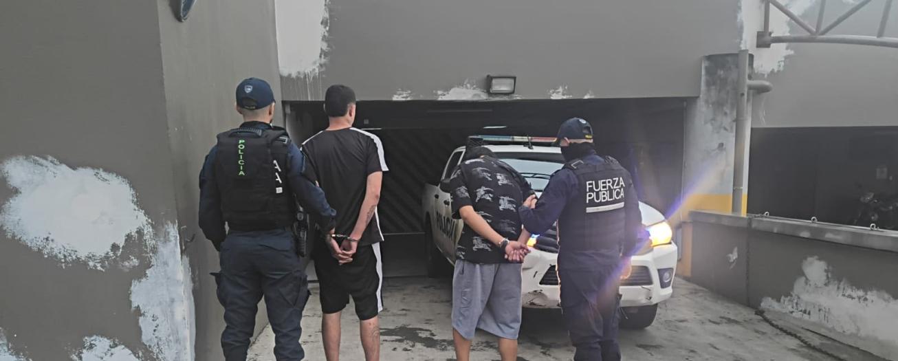 Fuerza Pública aprehende a cuatro presuntos asaltantes de comercios en Alajuela