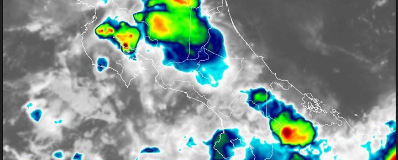 Zona de Convergencia Intertropical sobre Costa Rica y onda tropical #38 este fin de semana