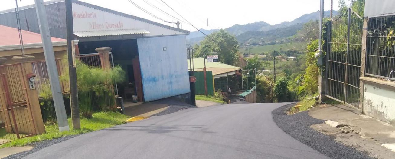 Municipalidad de Sarchí junto a Recope invierten ¢140 millones en asfaltado de calle San Rafael