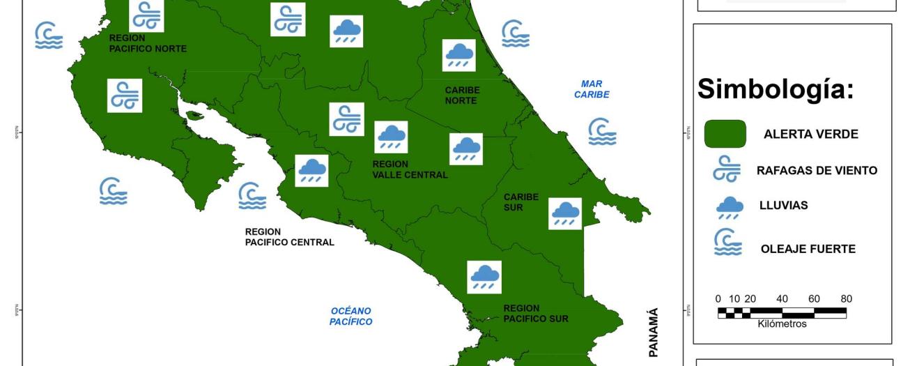 CNE emite Alerta Verde para todo el territorio nacional