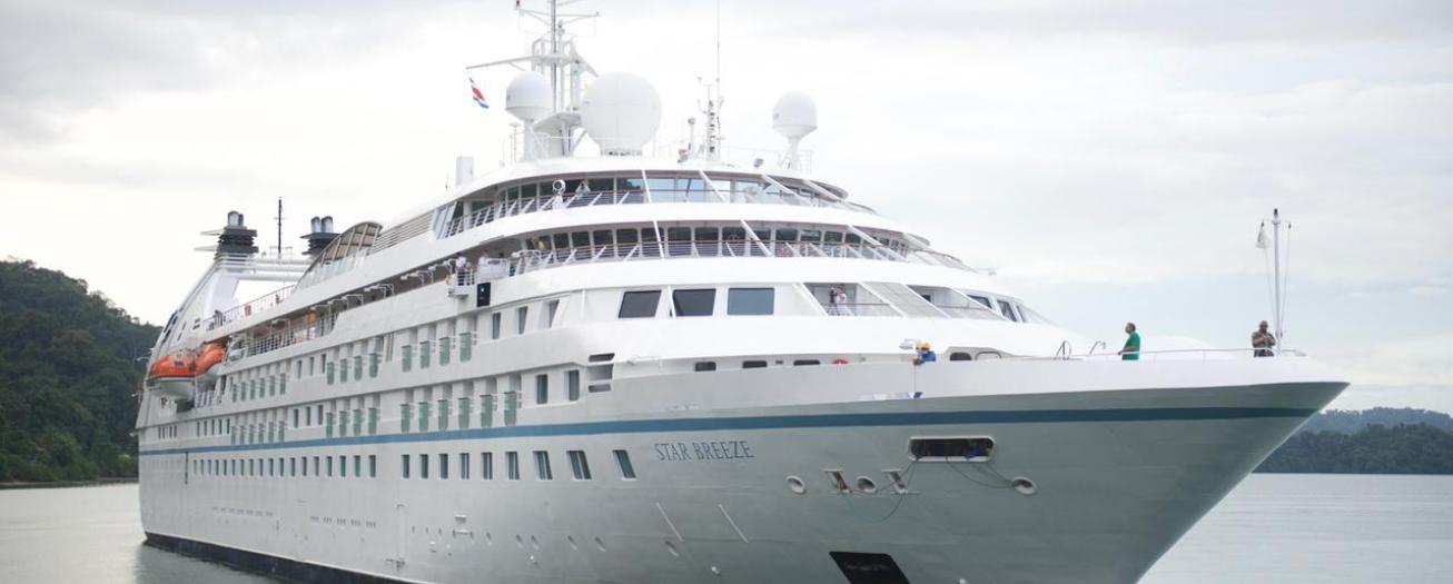 Primer crucero con turistas arribó a Golfito tras 17 meses de cierre por pandemia