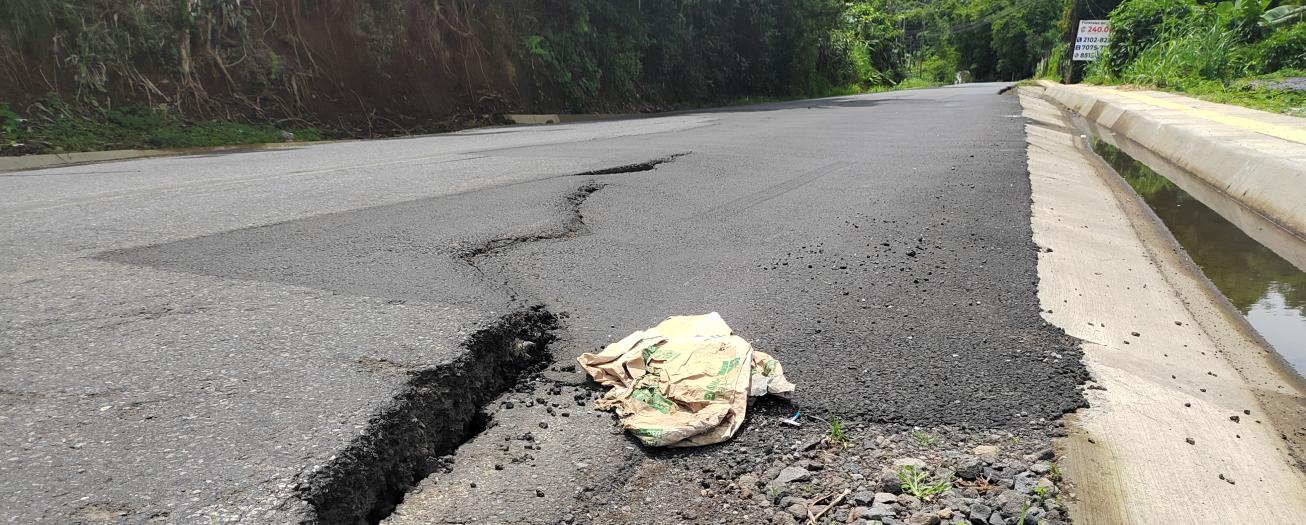 Ruta Nacional 118 presenta hundimiento donde el Conavi finalizó obra hace dos meses