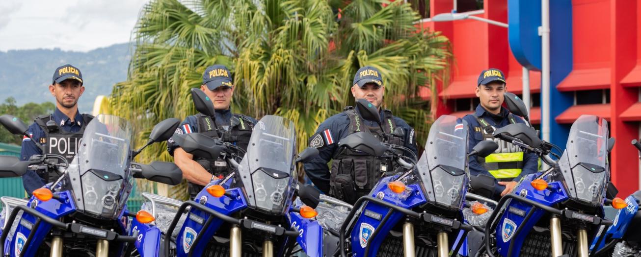 Fuerza Pública reforzará movilidad policial con 150 nuevas motocicletas