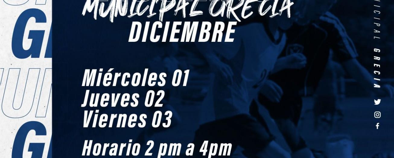 Municipal Grecia abre visorias para sus ligas menores