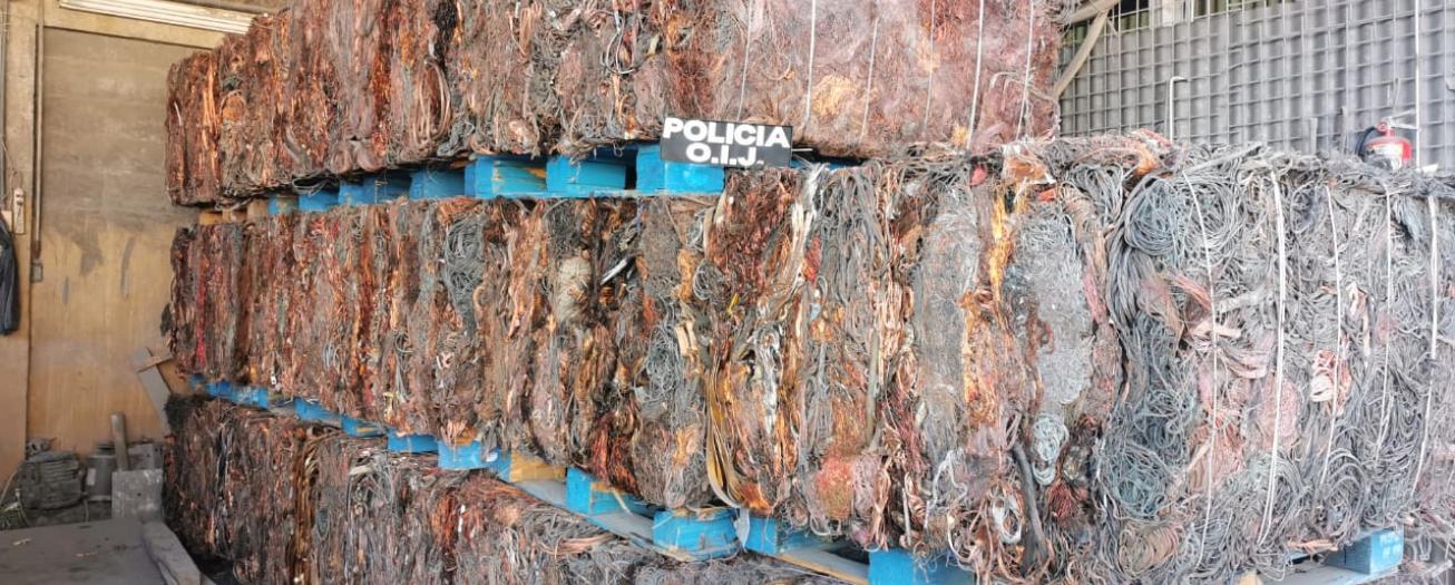 Agentes desarticulan presunto grupo organizado para el robo de materiales del Estado