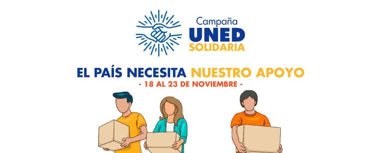Campaña “UNED Solidaria” busca apoyar a  familias afectadas por fuertes lluvias