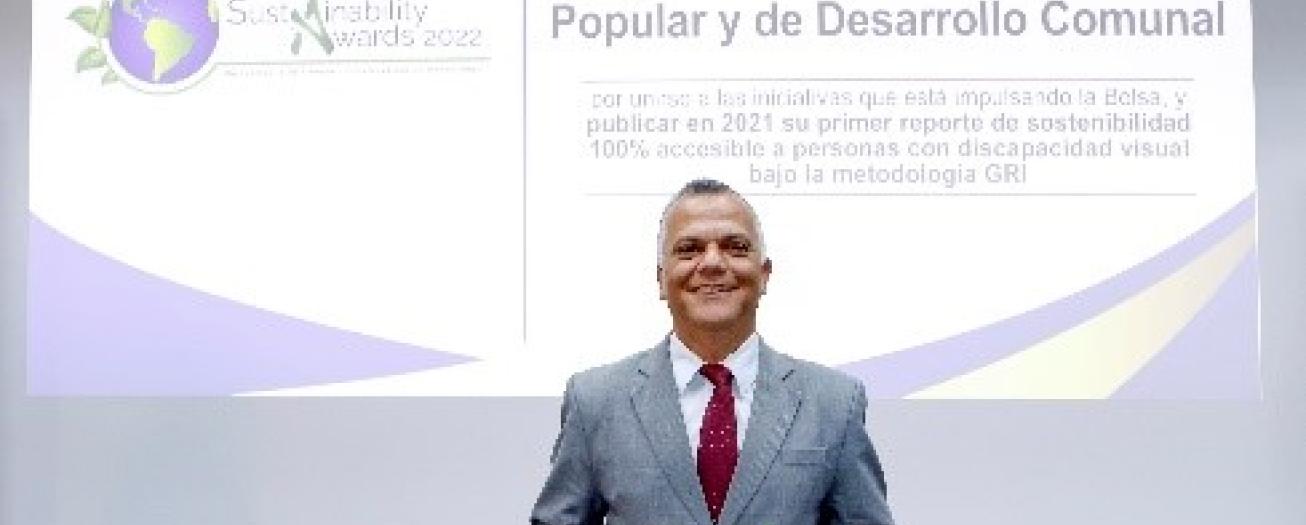 Banco Popular galardonado por lanzamiento del Primer Reporte de Sostenibilidad 100% Accesible de Centroamérica