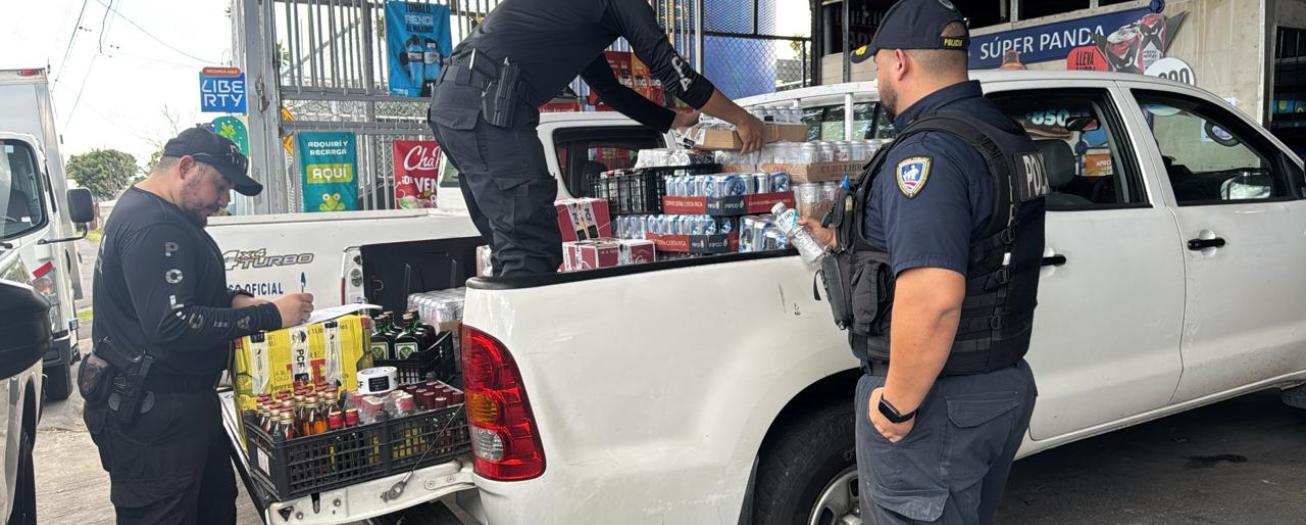 Fuerza Pública de Grecia decomisa licores y cervezas en supermercados