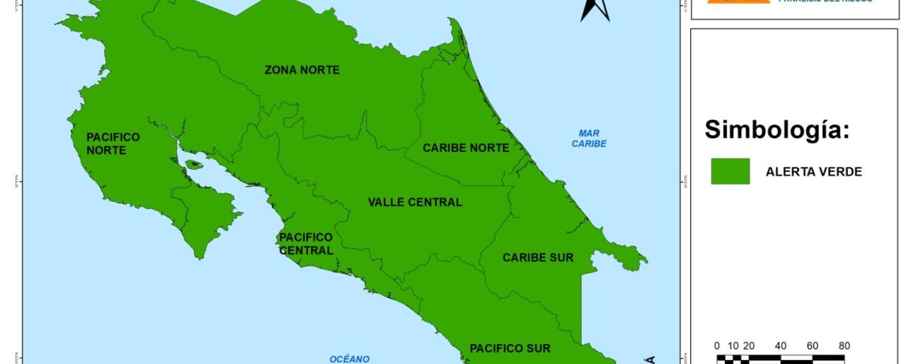 CNE declara Alerta Verde para todo el territorio nacional por aumento de lluvias