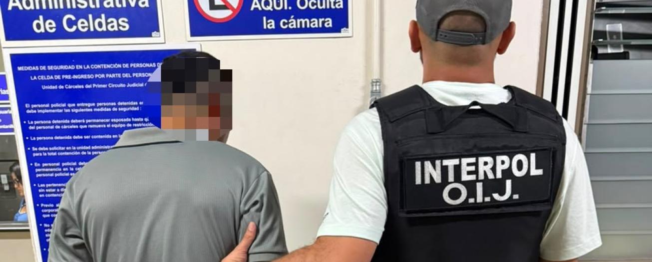 Interpol detiene en San José a salvadoreño requerido en su país 
