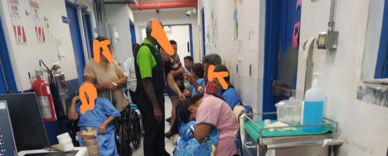 Situación caótica vive servicio de emergencias de Hospital San Francisco de Asís 