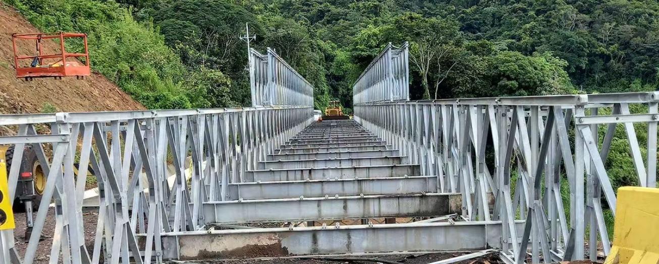 Arreglos en puente de Cambronero avanza en un 80%