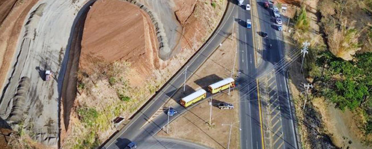 Avanza construcción de modernos intercambios en Grecia y San Ramón, RN 1
