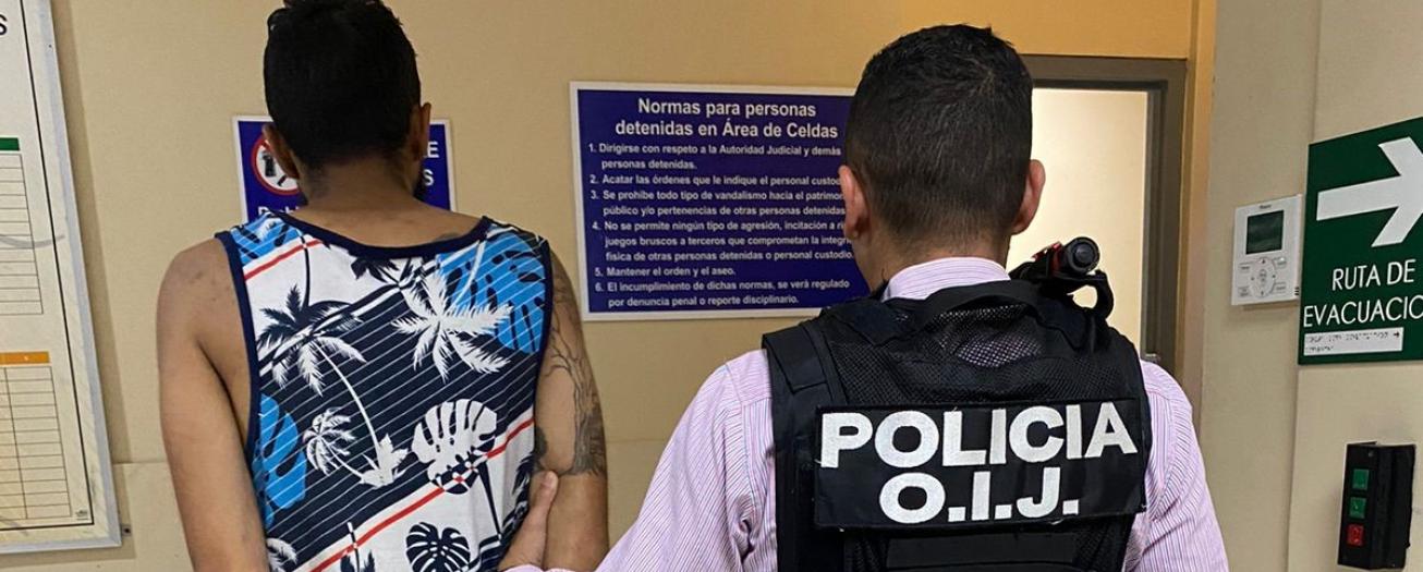 OIJ de Alajuela detiene a sospechoso de tres causas de asalto