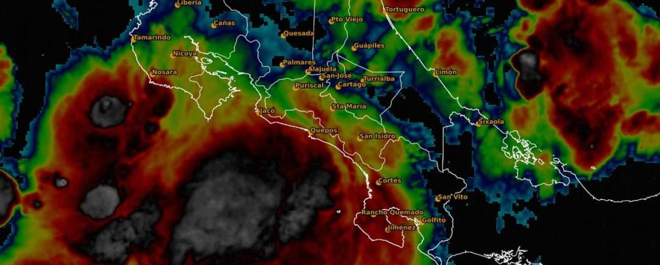 Persistencia de mucha inestabilidad atmosférica cercana al país para los siguientes días 