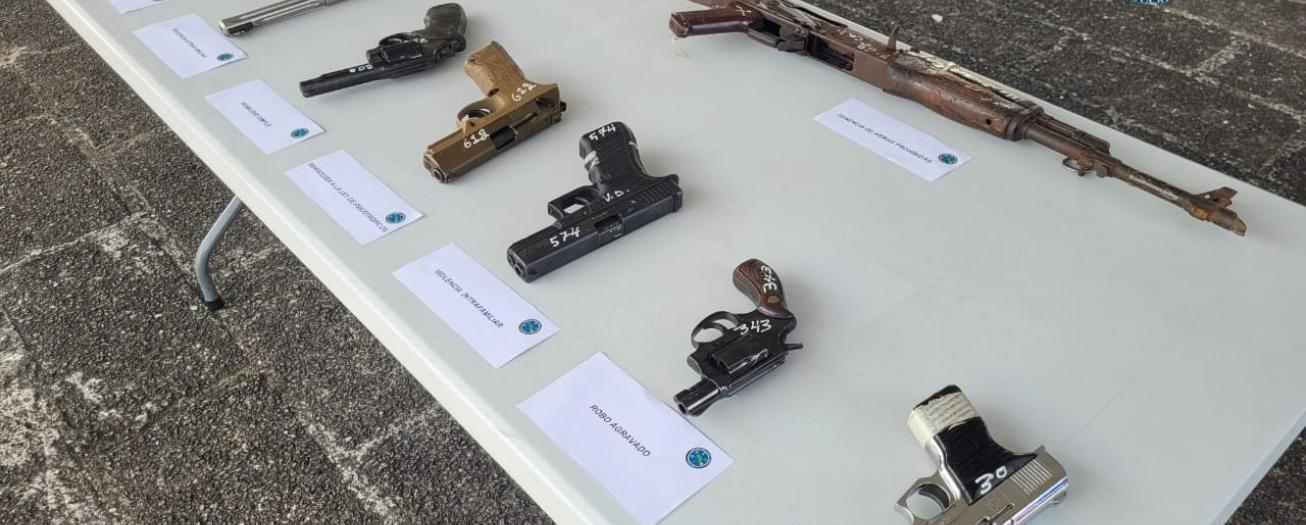  Más de 12 mil armas fueron destruidas en la presente administración