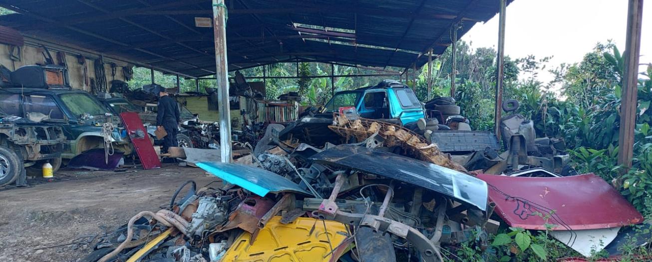 OIJ allana taller en San Ramón utilizado para recepción, alterar y desarmar carros robados