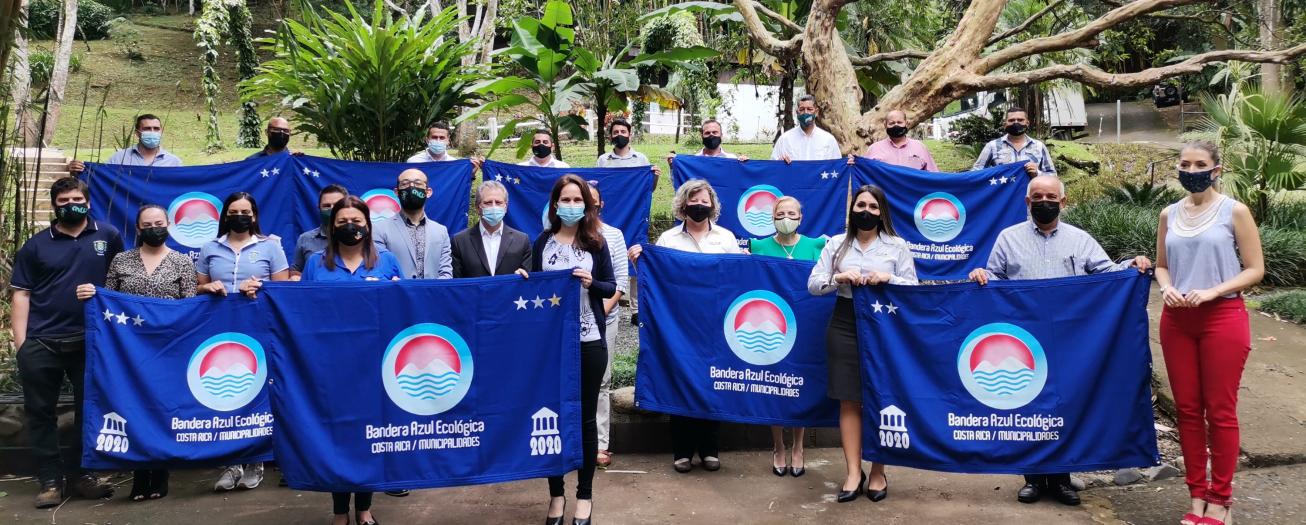 Nueve municipalidades de la provincia de Alajuela galardonadas con Bandera Azul Ecológica